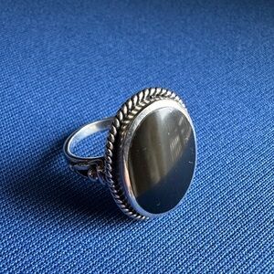 Onyx Sterling Ring